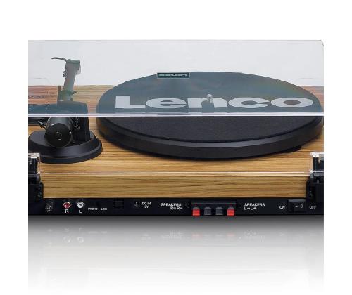 Lenco LS-500, Walnut - Vinyylilevysoitin kaiuttimilla varustettuna