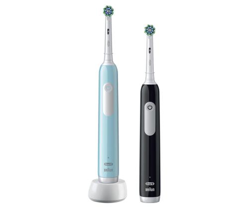 Braun Oral-B Pro Seeria 1, 2 tk, sininen/must - Elektriliste hambaharjade komplekt