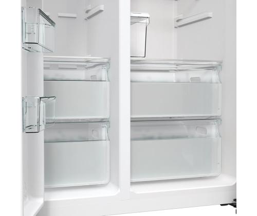 Hisense, NoFrost, 566 L, korkeus 179 cm, harmaa - SBS-jääkaappi