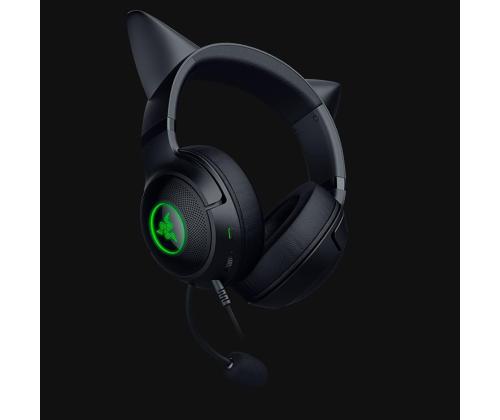 Razer Kraken Kitty V2, musta - langalliset kuulokkeet