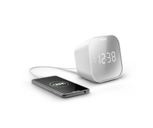 Philips TAR4406/12, FM, USB, valkoinen - Kelloradio