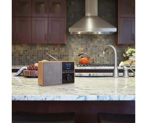 Philips TAR5505, DAB+, FM, Bluetooth, ajastin, ruskea - Keittiöradio