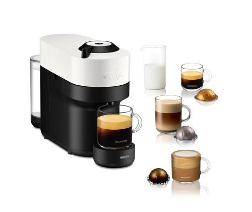 Krups Nespresso Vertuo Pop, valkoinen - Kapselikahvinkeitin