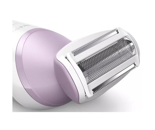 Philips Lady Shaver Series 6000, märkä- ja kuivakäyttö, valkoinen/violetti - Johdoton parranajokoneet