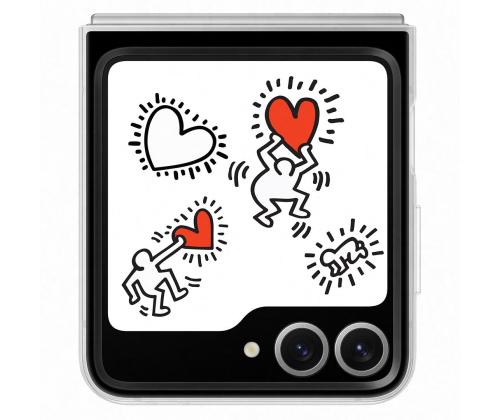 Samsung Flipsuit kotelo, Galaxy Flip6, valkoinen - Silikoni kotelo