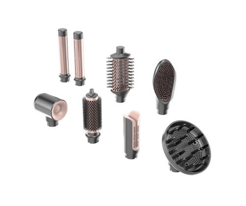 GA.MA Vibrance Uniq, 1500 W, tummanharmaa/vaaleanpunainen - Hiustenmuotoilulaite