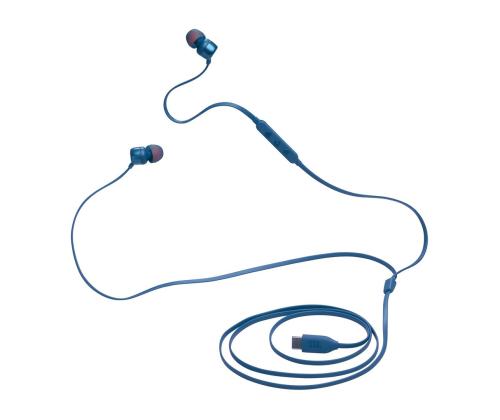 JBL Tune 310C USB-C, in-ear, sininen - Langalliset kuulokkeet