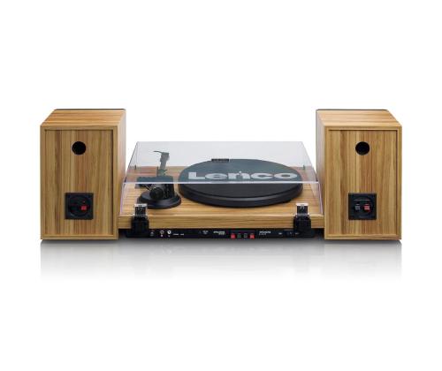 Lenco LS-500, Walnut - Vinyylilevysoitin kaiuttimilla varustettuna