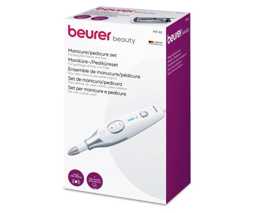 Beurer, valkoinen/harmaa - Manikyyri-/pedikyyrisetti
