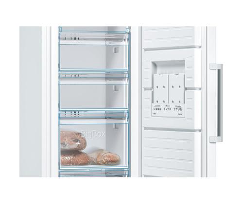Bosch, Sarja 4, NoFrost, 242 L, korkeus 186 cm, valkoinen - Pakastekaappi