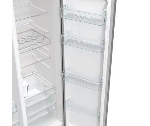 Hisense, NoFrost, 566 L, korkeus 179 cm, harmaa - SBS-jääkaappi