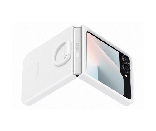 Samsung Silikoni kotelo, Galaxy Flip7 FE, valkoinen - Silikoni kotelo