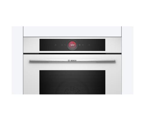 Bosch, Series 8, pyrolyyttinen puhdistus, 71 L, valkoinen - Integroitu uuni