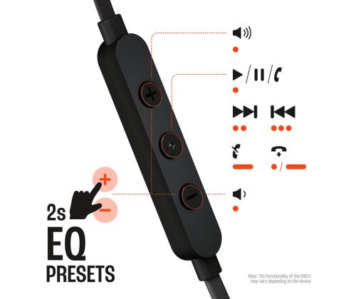 JBL Tune 310C USB-C in-ear, musta - Langalliset kuulokkeet -