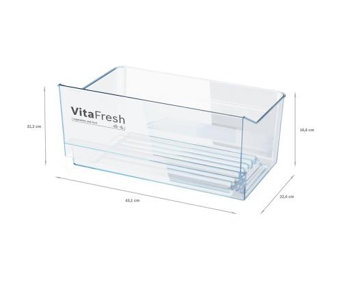 Bosch, sarja 4, 346 L, korkeus 186 cm, valkoinen - Jääkaappikaappi