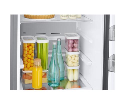 Samsung, NoFrost, 390 L, 203 cm, matta musta - Jääkaappipakastin