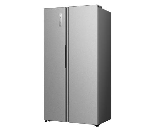 Hisense, NoFrost, 527 L, korkeus 179 cm, harmaa - SBS-jääkaappi