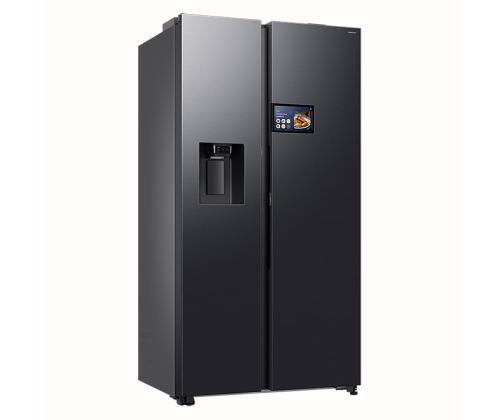 Samsung Bespoke AI Home, NoFrost, 621 L, korkeus 179 cm, musta - SBS jääkaappipakastin