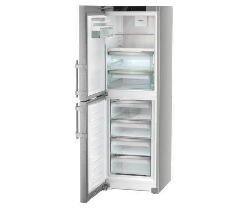 Liebherr, NoFrost, 314 L, korkeus 186 cm, hopea - Jääkaappi ja pakastin