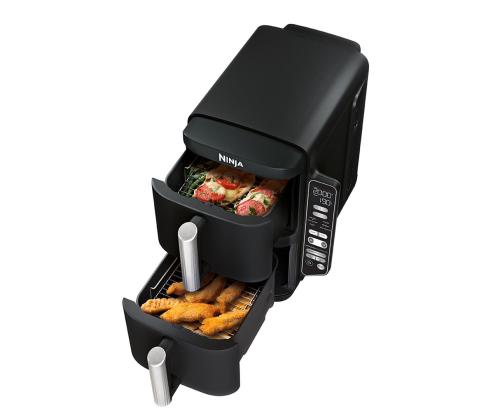 Ninja Double Stack 7,6 L, 2470 W, musta - Kuumailmapannu