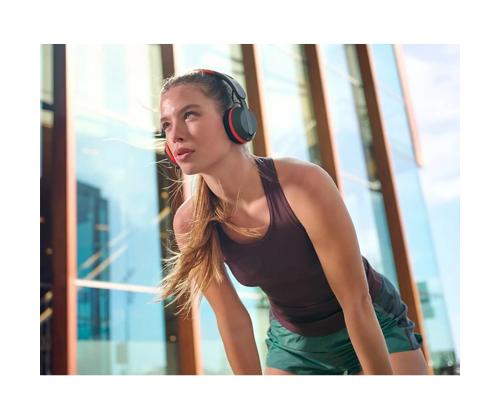 Philips TAA6219, musta/punainen - Langattomat kuulokkeet