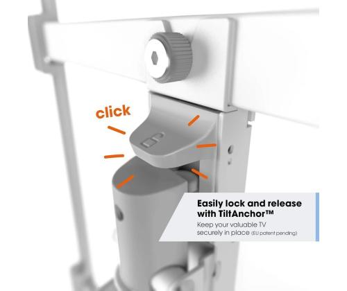 Vogelin TVM 3643 Full-Motion, 180º, 40´´ - 77´´, valkoinen - TV-seinäteline