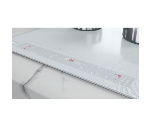 Poreallas, leveys 59 cm, kehyksetön, valkoinen - Integroitu induktioliesi