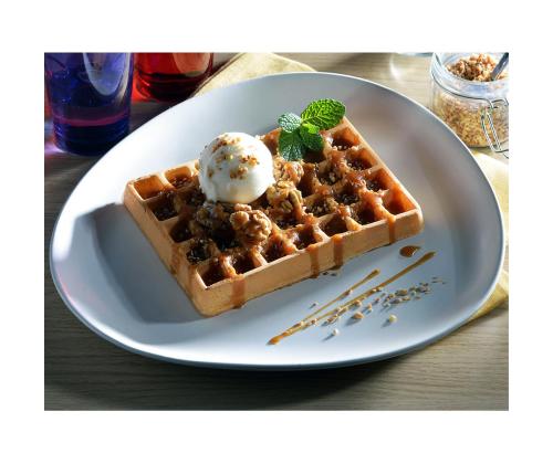 Tefal Optigrill, musta - Vohvelilautaset + kauha