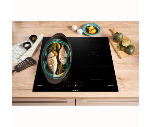 Gorenje, leveys 59,5 cm, kehyksetön, musta - Integroitu induktioliesi