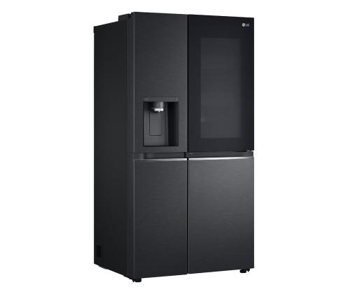 LG, InstaView, vesi- ja jääannostelija vesiverkolla, 635 L, korkeus 179 cm, musta - SBS jääkaappi