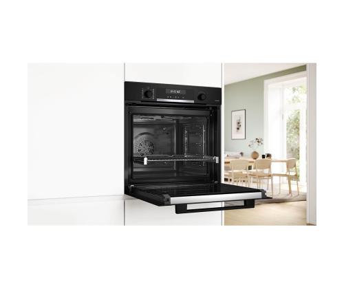 Bosch, 71 L, pyrolyyttinen puhdistus, musta - Integroitu uuni