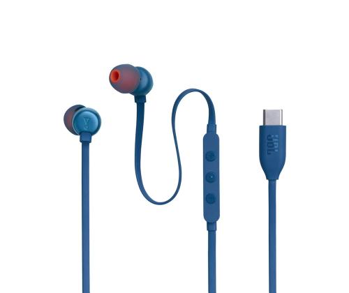 JBL Tune 310C USB-C, in-ear, sininen - Langalliset kuulokkeet