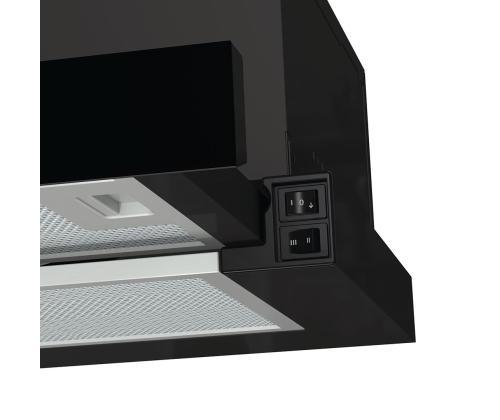 Hisense, 450 m³/h, leveys 60 cm, musta - Integroitu ilmanpuhdistin