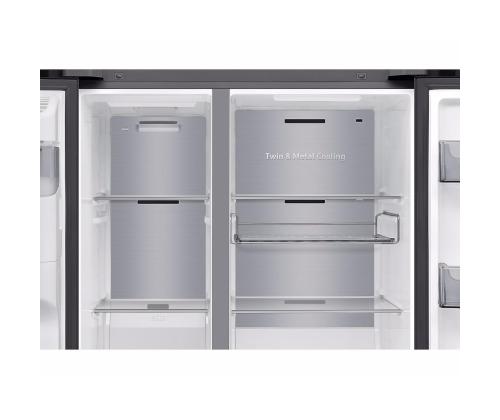 Samsung Bespoke AI Family Hub+, Twin Cooling Plus™, 614 L, korkeus 179 cm, musta - SBS jääkaappipakastimet