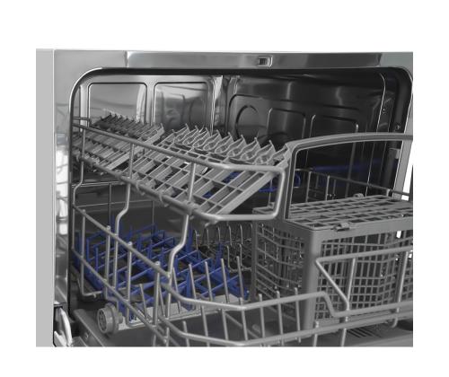 Hansa, mini, 6 astian setti, hopea - Vapaasti seisova astianpesukone