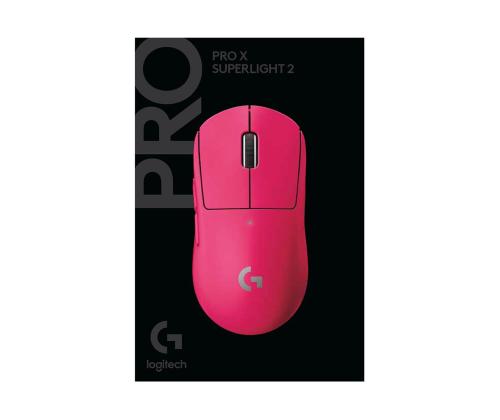 Logitech G PRO X Superlight 2, vaaleanpunainen - Langaton hiiri