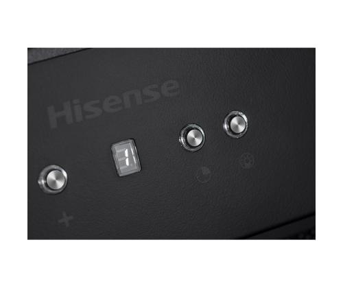 Hisense, 650 m³/h, leveys 60 cm, musta - Sisäänrakennettu ilmanpuhdistin