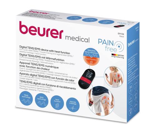 Beurer, soojendusega, must - Digitaalne TENS/EMS-stimulaattori
