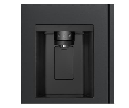 LG, Vesi- ja jääannostelija, 641 L, korkeus 179 cm, musta - SBS-Külmik