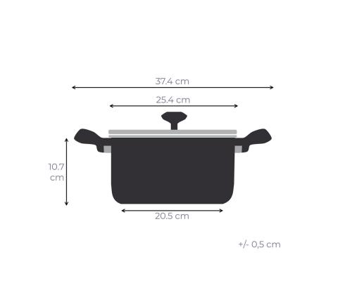 Tefal So'Light, 24 cm - Kattila kannella varustettuna
