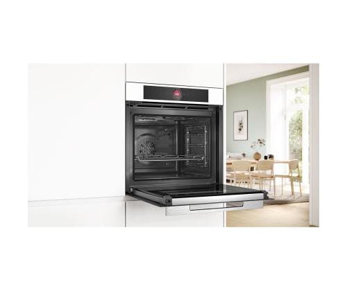Bosch, Series 8, pyrolyyttinen puhdistus, 71 L, valkoinen - Integroitu uuni