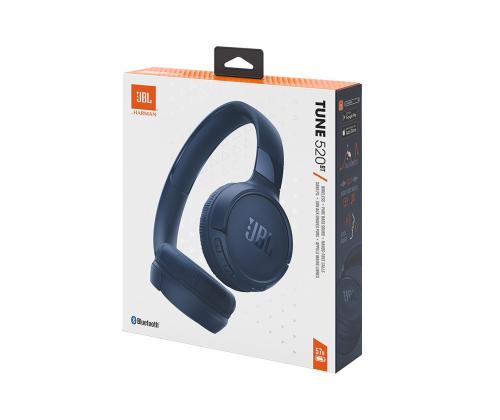 JBL Tune 520BT, sininen - On-ear langattomat kuulokkeet
