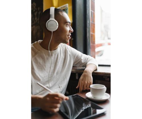 JBL Tune 520C, valkoinen - Kuulokkeet - Earphones