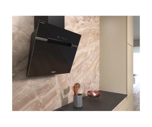 Whirlpool, 740 mᶾ/h, leveys 60 cm, musta - Ilmankuivaaja