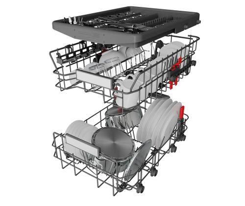 Whirlpool, 10 astiasetti, ruostumaton teräs - Vapaasti seisova astianpesukone
