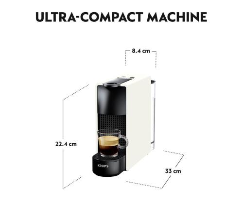 Krups Nespresso Essenza Mini, valkoinen - Kapselikahvinkeitin + Aeroccino