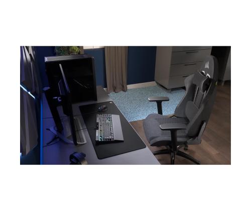 Corsair TC100 Relaxed Fabric, musta/harmaa - Pelituoli
