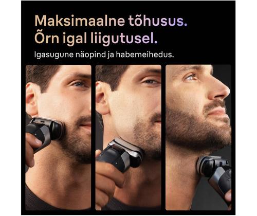 Braun Series 9 Pro+ Wet & Dry, 6-osainen SmartCare-keskus ja PowerCase-matkalaukku, tummanharmaa - Pardel