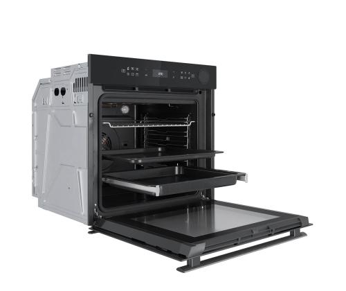Whirlpool, 73 L, pyrolyyttinen puhdistus, musta - Integroitu uuni
