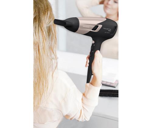 Rowenta Studio Dry Glow, 2100 W, must/roosa - Föön